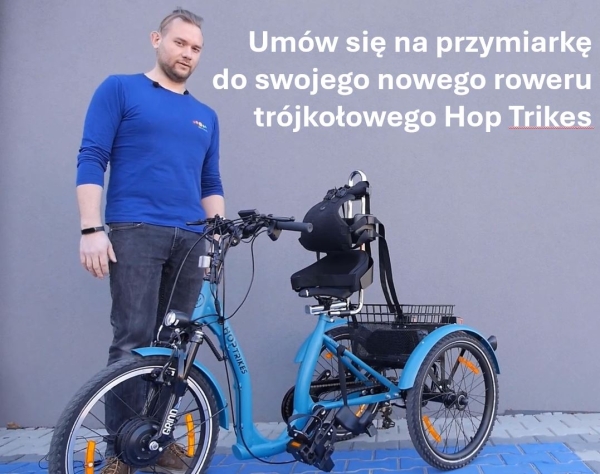 Umów się na dopasowanie do trójkołowego roweru