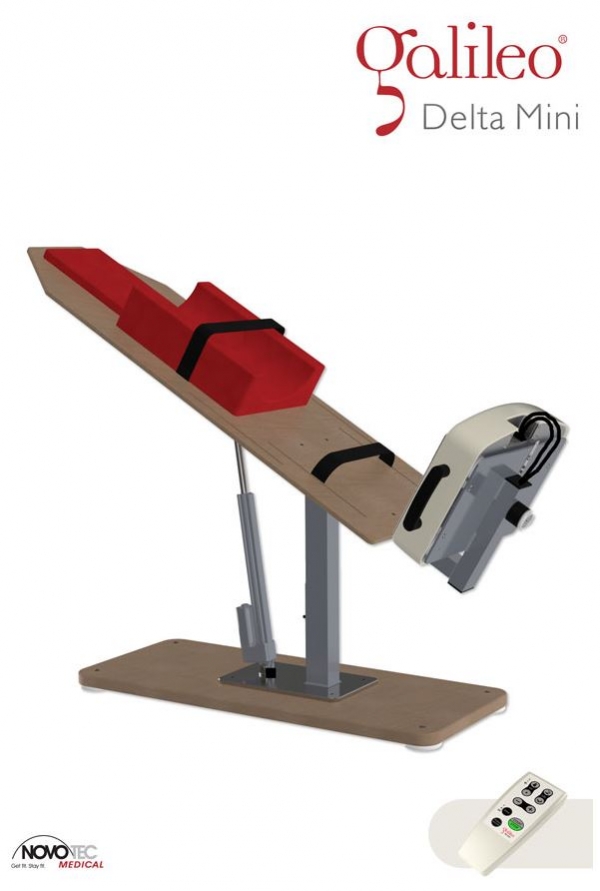Galileo stół pionizujący Delta Mini z platformą wibracyjną Galileo Med 15 TT